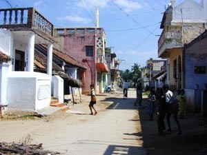 It  rarely rains in K V Kuppam.