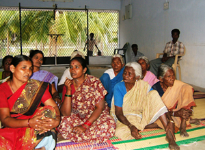 The ladies of the local Self Help Group