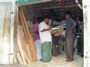 The local carpenter can make anything from furniture to coffins.